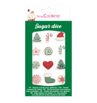 Picture of SANTA CLAUS SUGAR DECORATIONS X 12